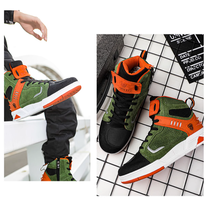 Breathable motorcycle high-top sneakers V0558