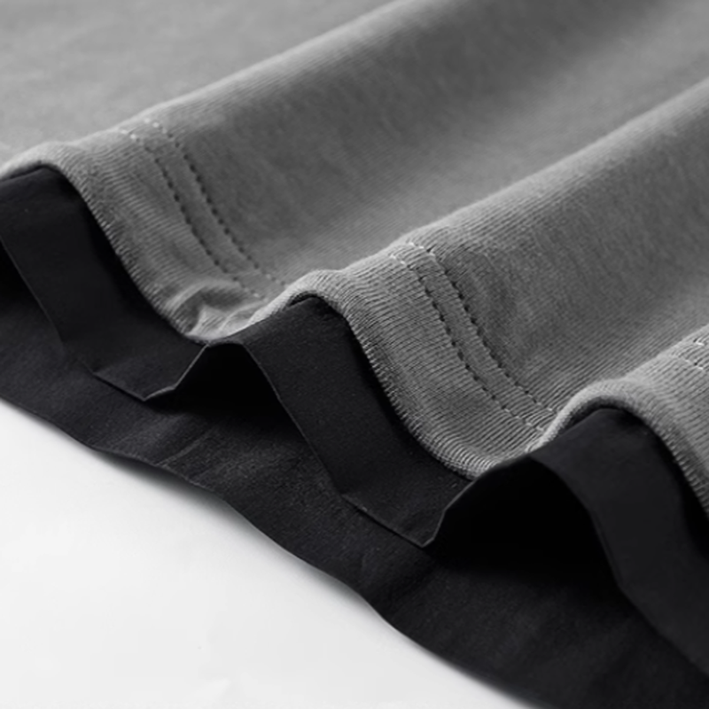 Niche Splice Hoodie Tee V0595