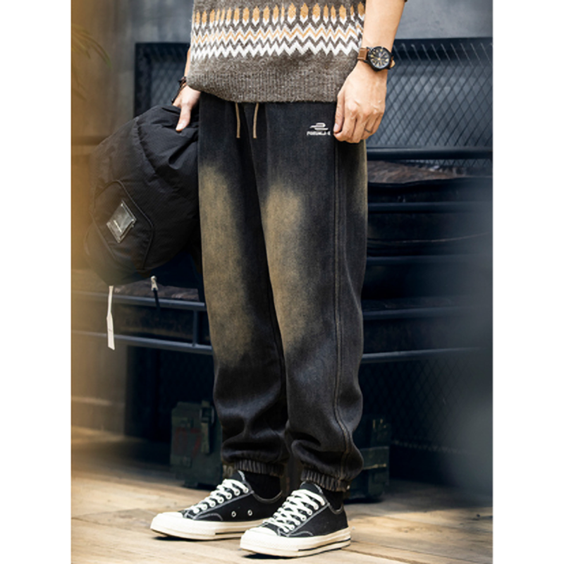 Fleece-lined winter jogger pants V0265