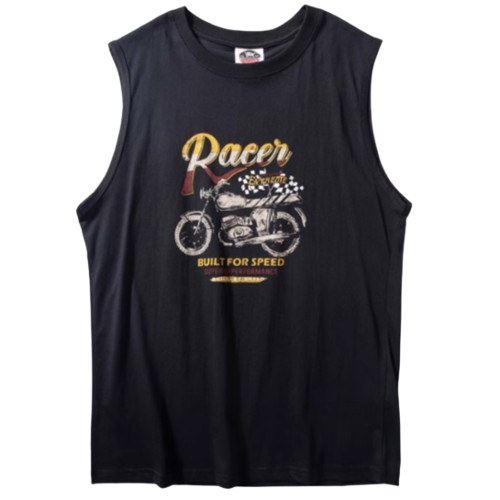 Motorcycle Sleeveless T-Shirt V0522