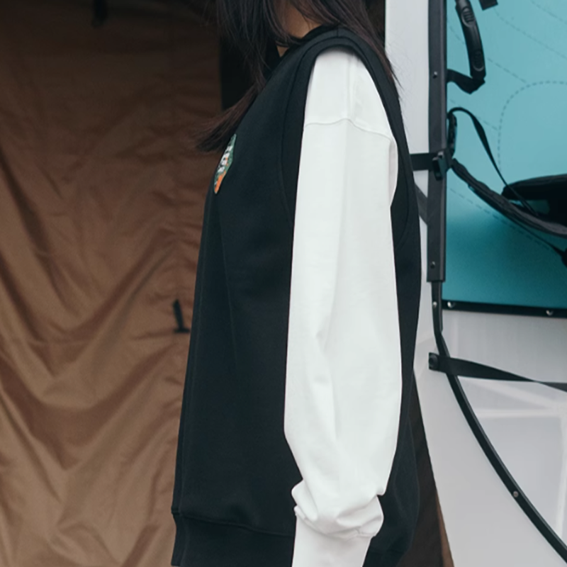 One point logo pullover vest V0514