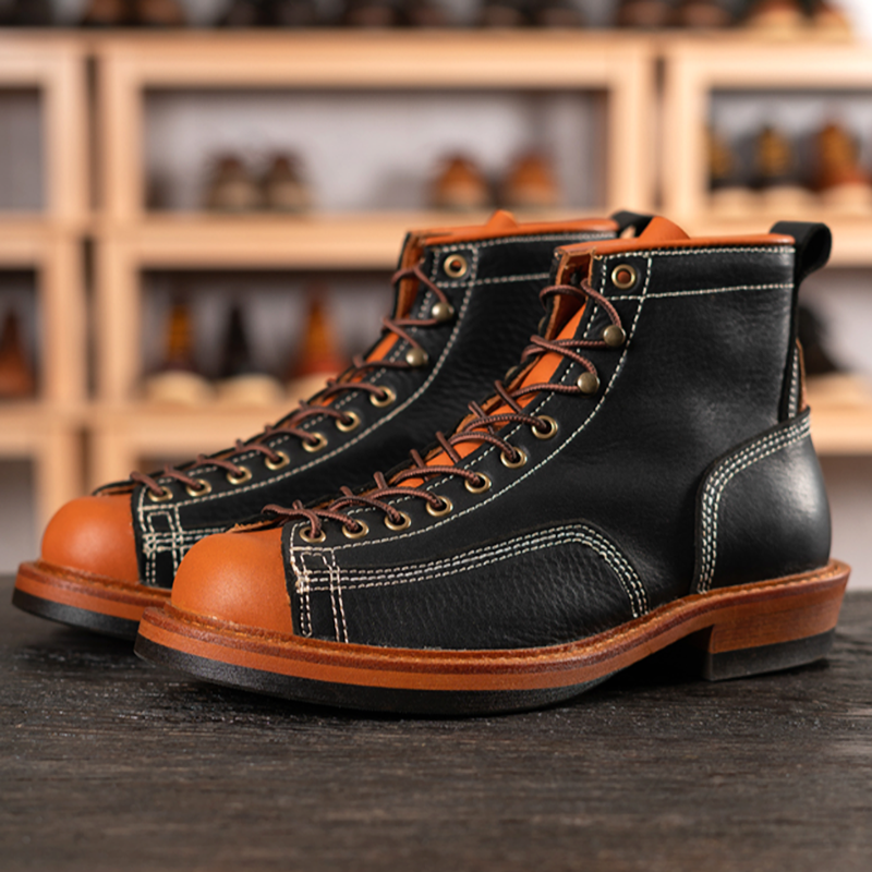 Retro High Top Work Boots V0778