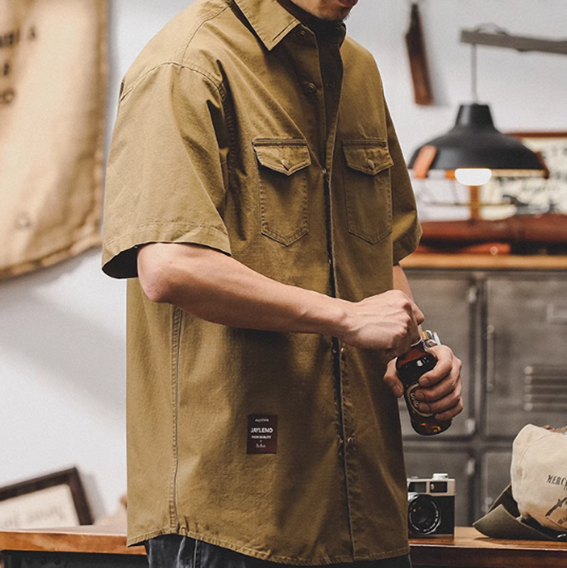 American casual work shirt V0046