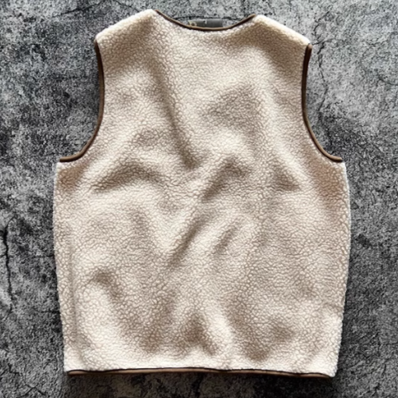 Unisex retro fleece vest V0525