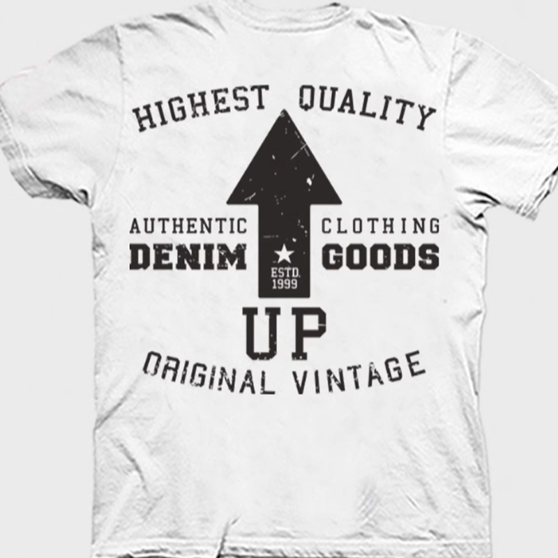 American retro print T-shirt V0013