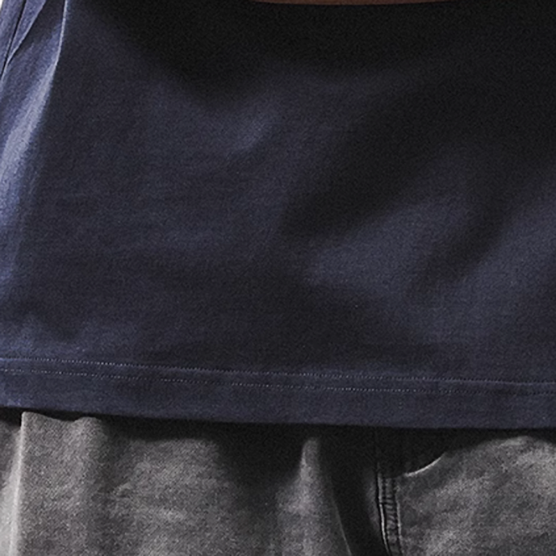 Heavyweight Retro Color Block Tee V0575