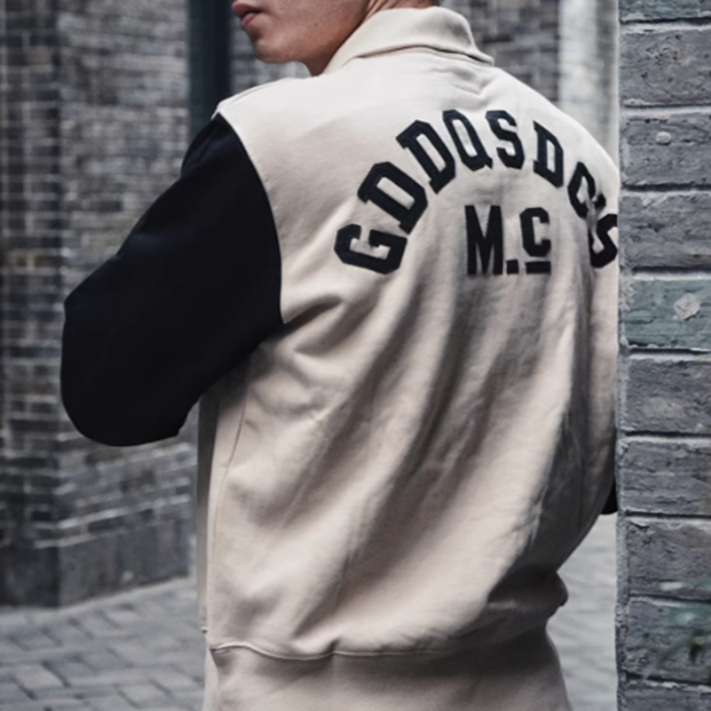 American zip-up logo sweatshirt V0285