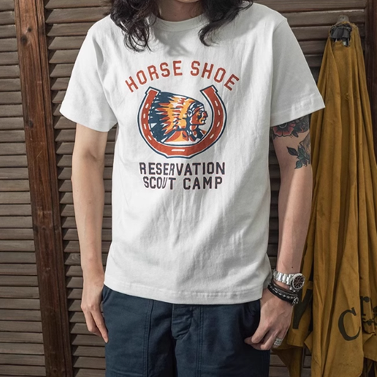 Heavyweight Vintage Indian Print Tee V0674