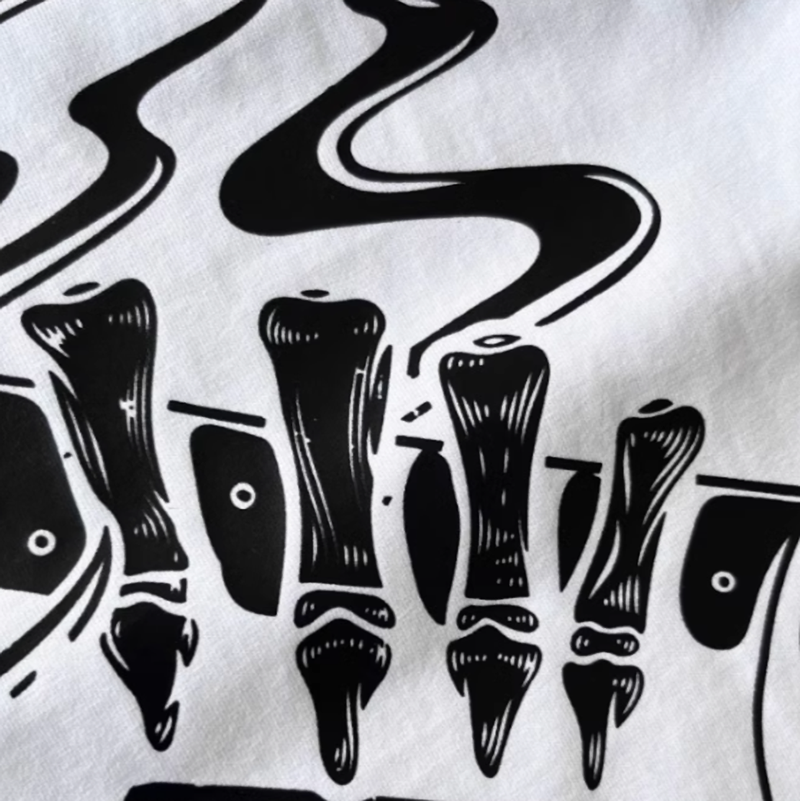 Crazy Fire Drink Print T-Shirt V0499