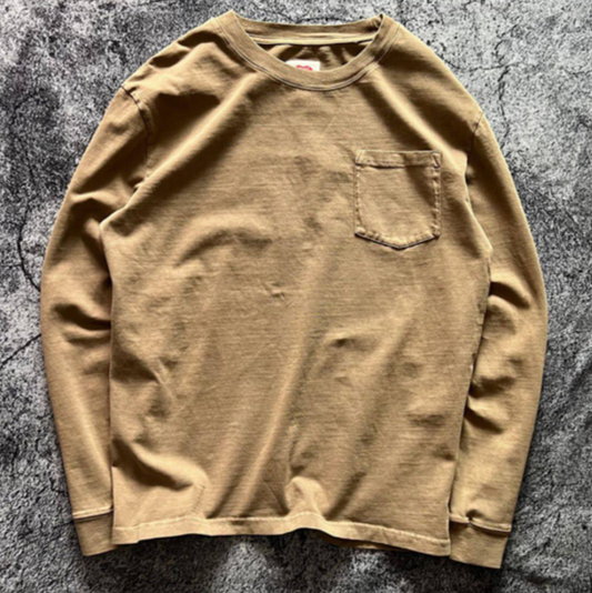 Vintage Heavyweight Pocket long T-Shirt V0920