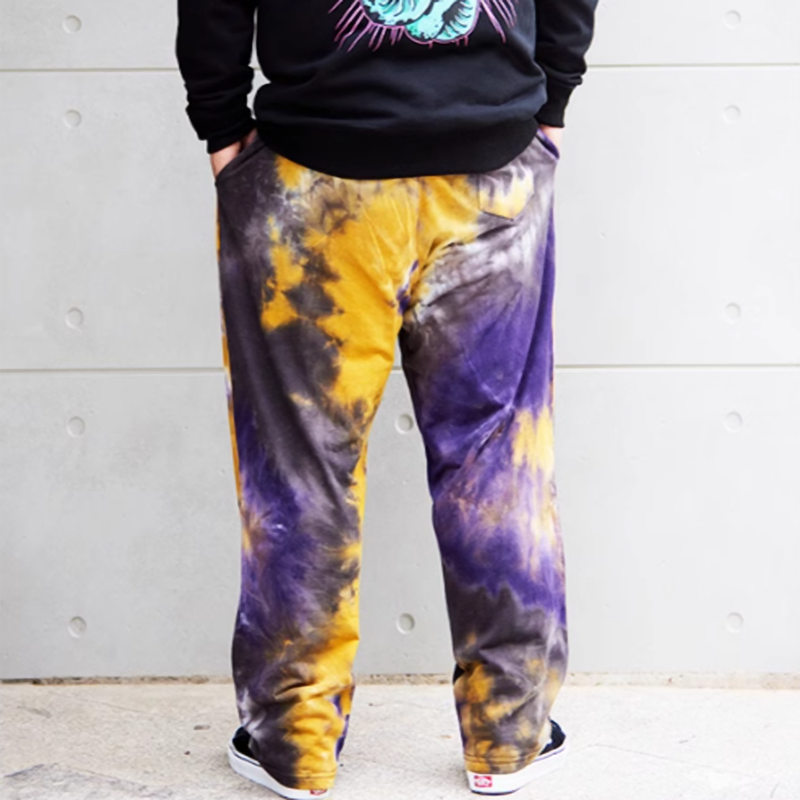 Street tie-dye loose pants V0470