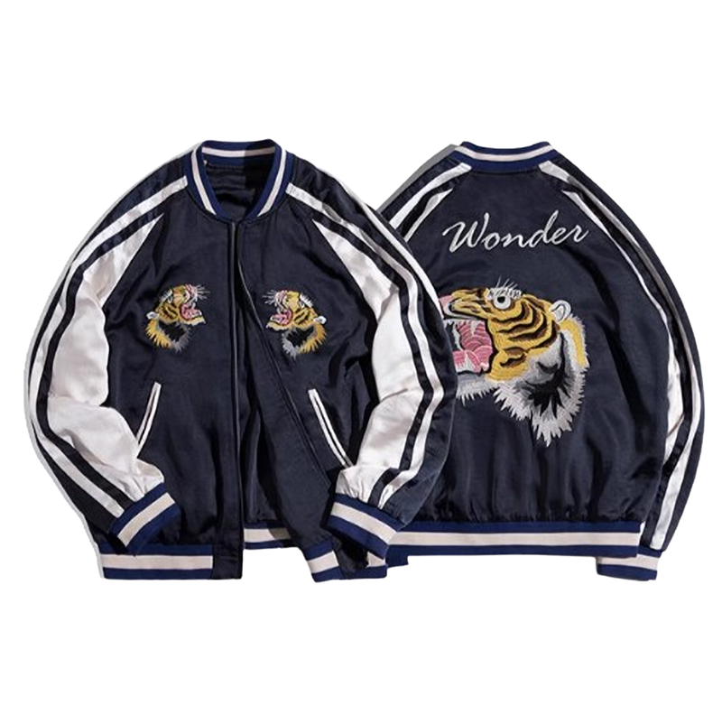 Tiger embroidered sukajan jacket V0453