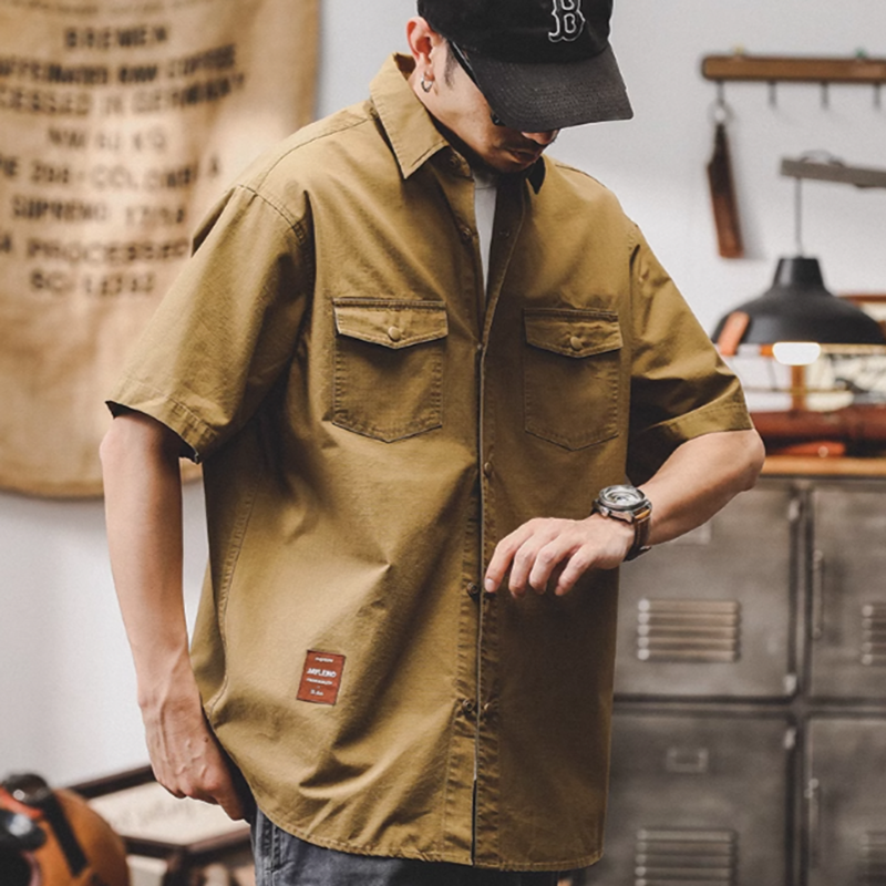 American casual work shirt V0046