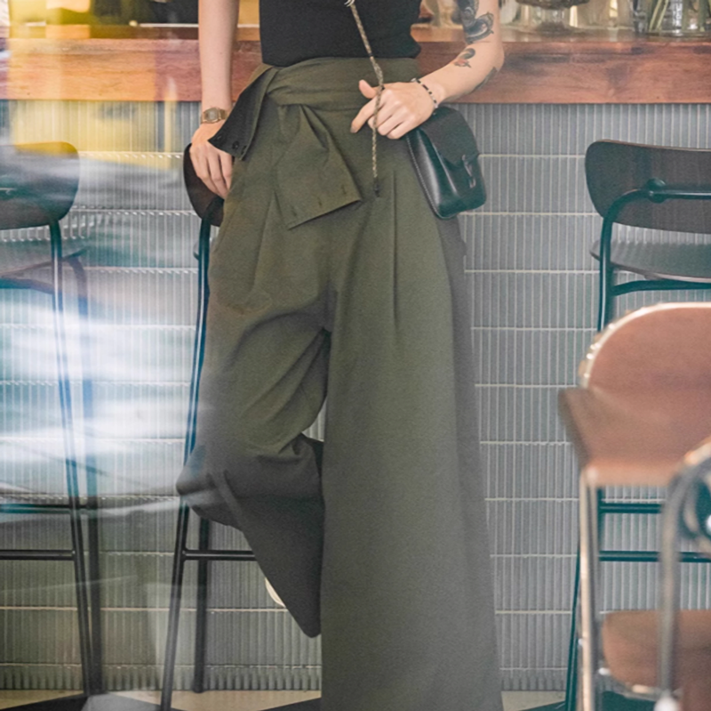 High-Waisted Wide Leg Pants V0639