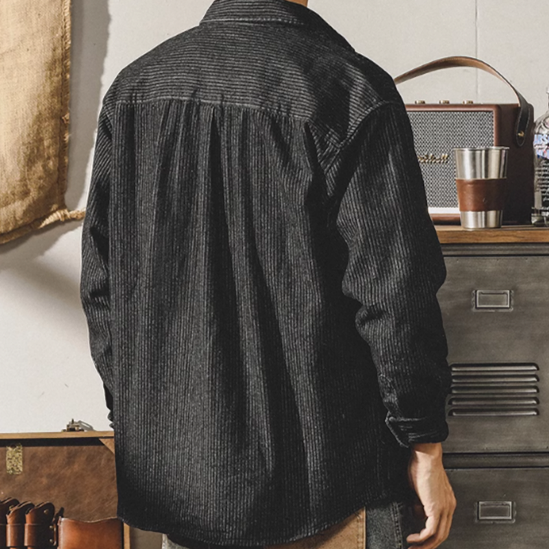 Striped denim vintage shirt V0221