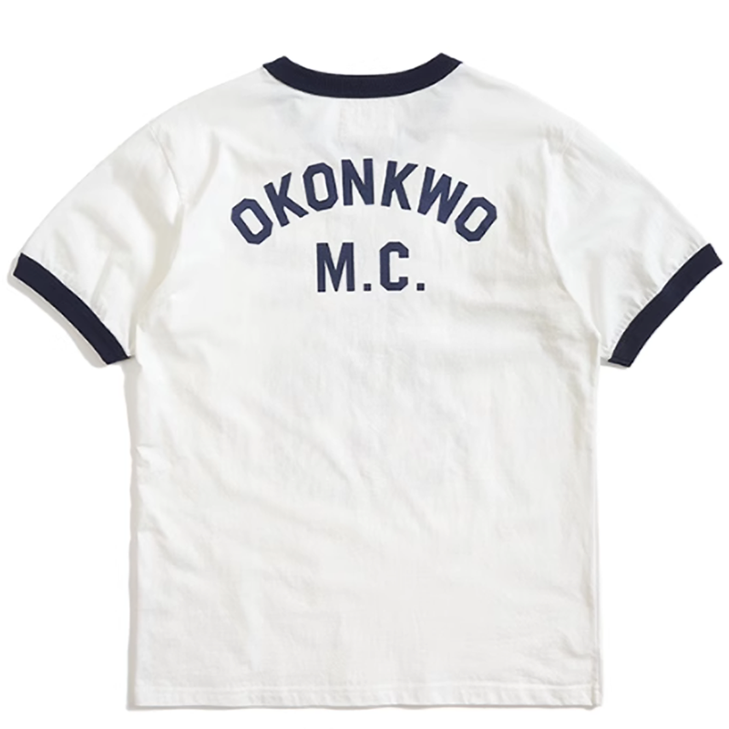 American retro bike logo T-shirt V0501