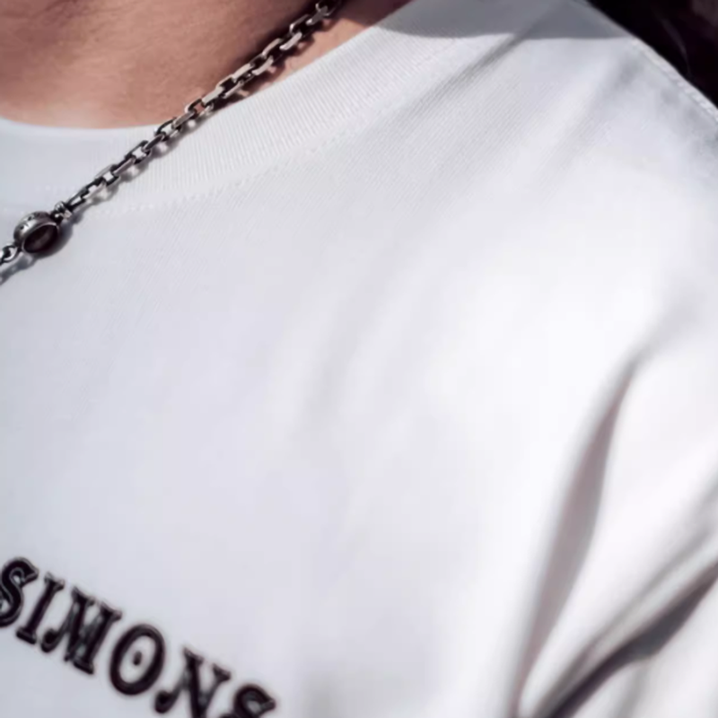 Oversized retro bike logo T-shirt V0502