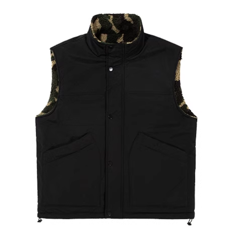 Reversible fleece camouflage vest V0478