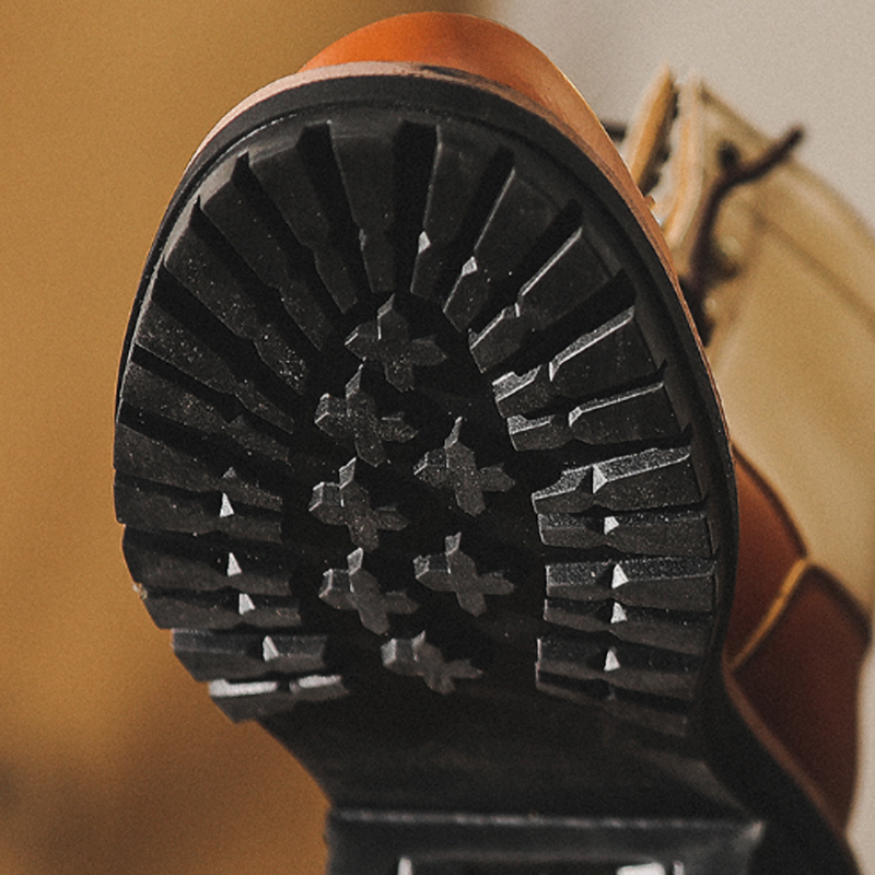 Retro Cowhide Work Boots V0795