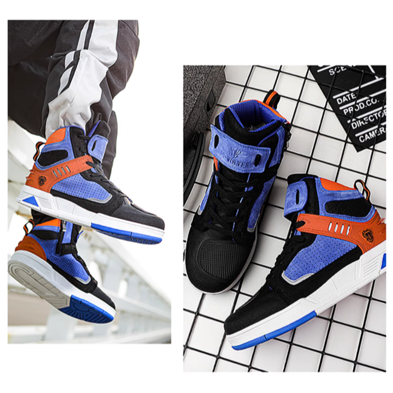 Breathable motorcycle high-top sneakers V0558