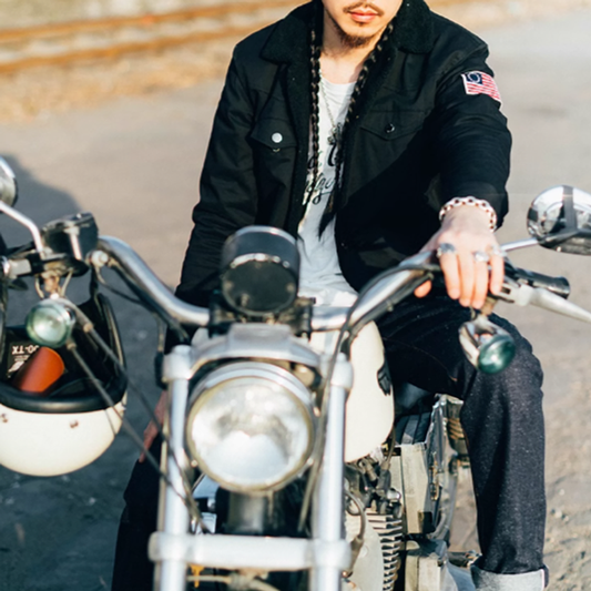 American Retro Lapel Boa Jacket V0312