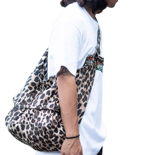 Large capacity leopard crossbody bag 0459
