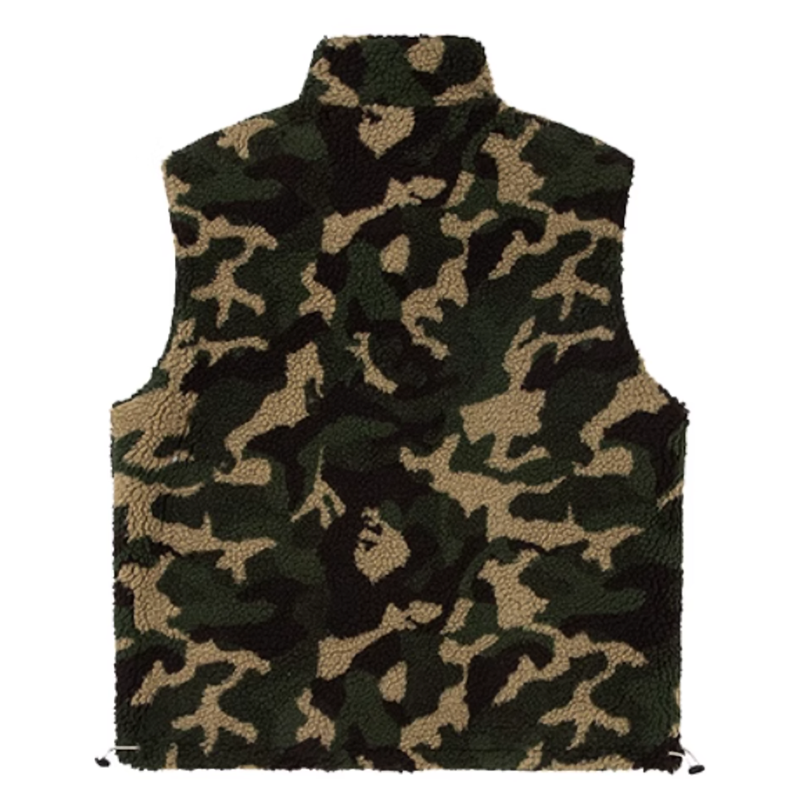 Reversible fleece camouflage vest V0478