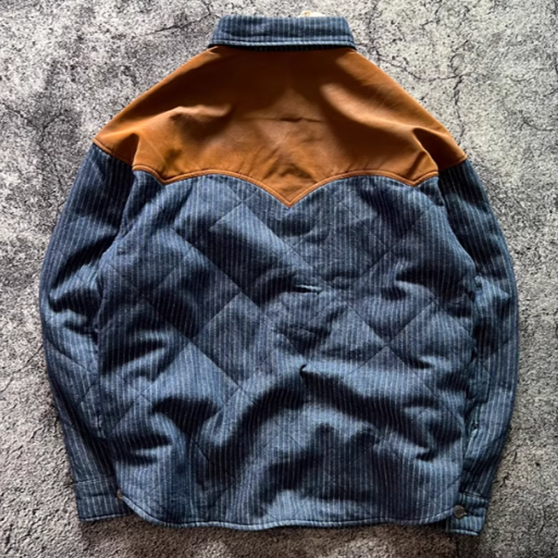 American Retro PU Shoulder Jacket V0527
