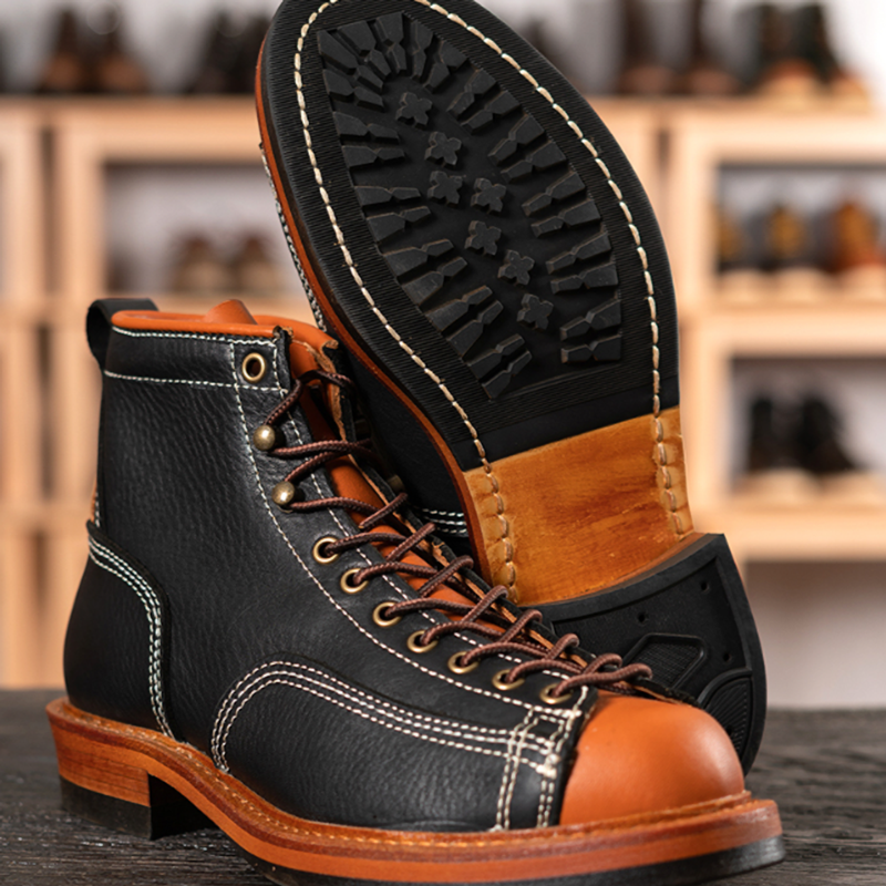Retro High Top Work Boots V0778