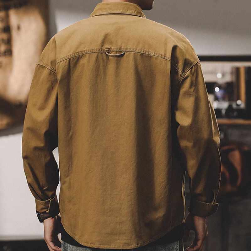 American wash heavy weight shirt V0292