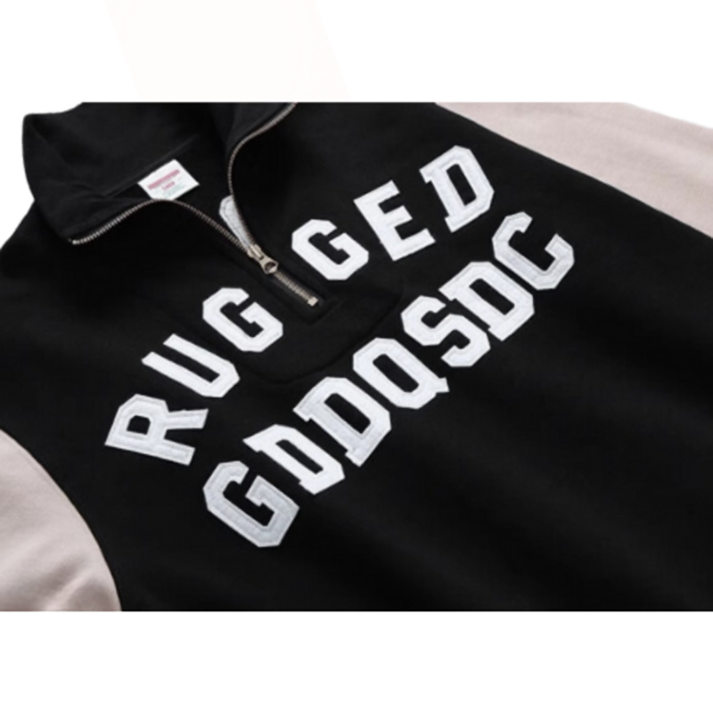 American zip-up logo sweatshirt V0285