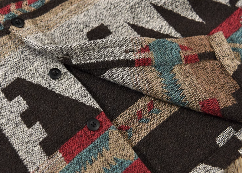 Heavyweight Ortega pattern shirt V0145