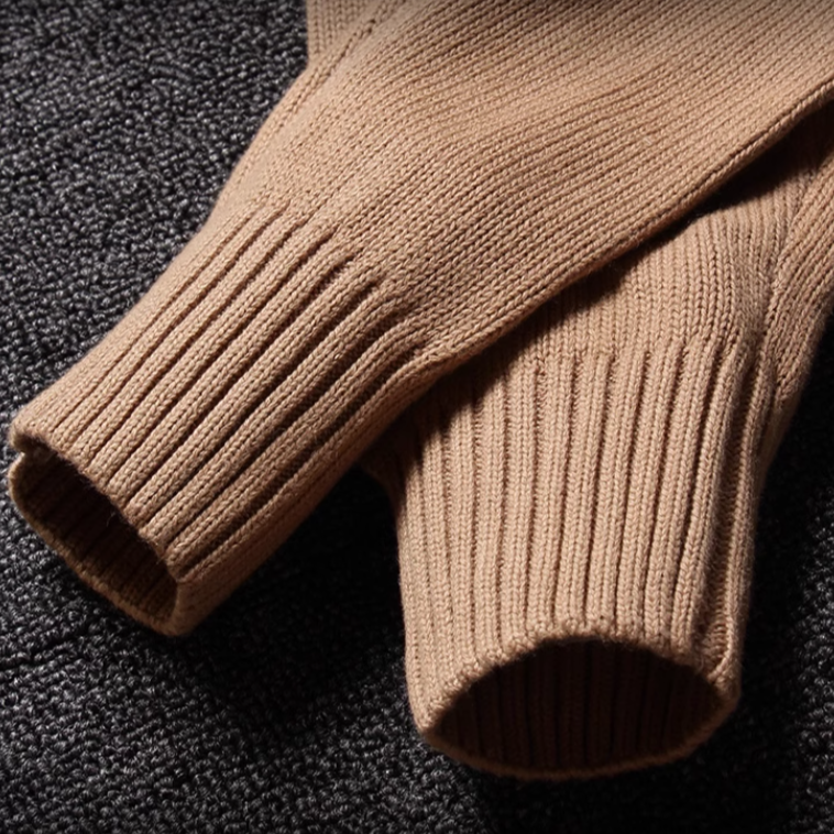 Turtleneck military knit V0472