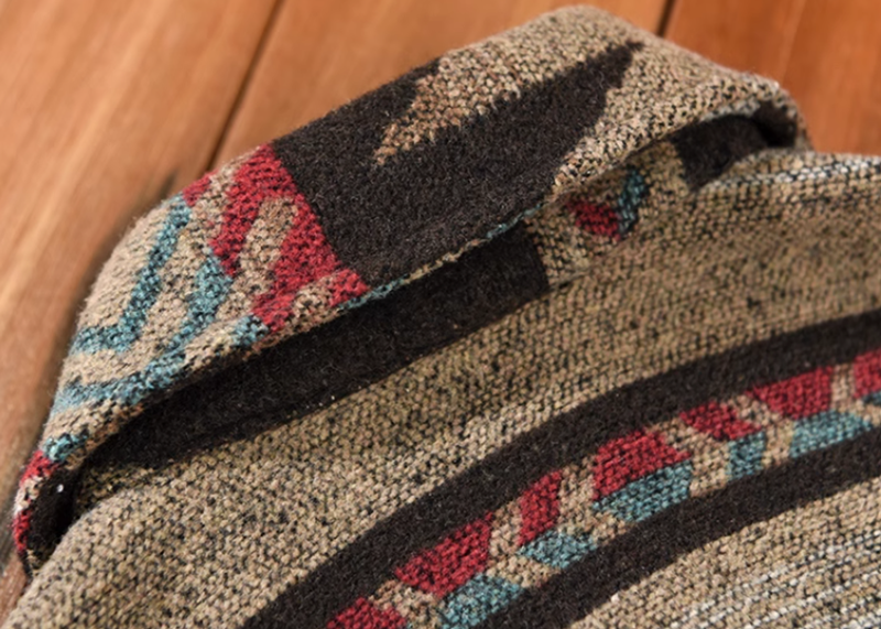 Heavyweight Ortega pattern shirt V0145