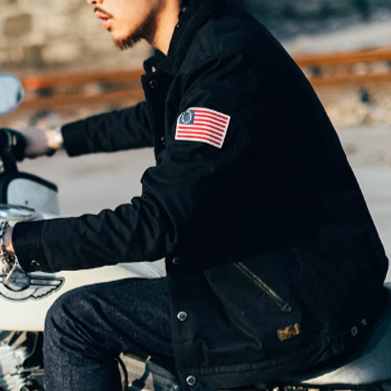 American Retro Lapel Boa Jacket V0312
