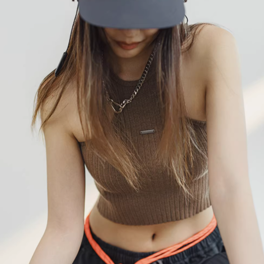 Summer Halter Crop Top V0652