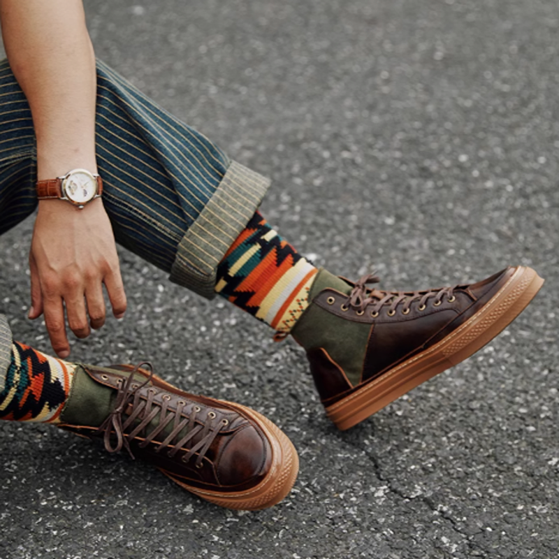 High cut vintage Sneakers V0119