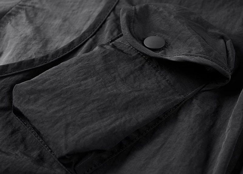 Fake Layered Multi-Pocket Shirt V0212