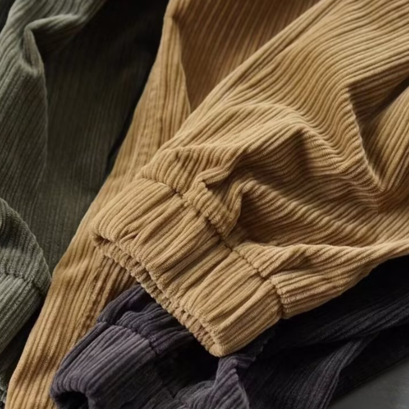 Corduroy Cargo Jogger Pants V0484