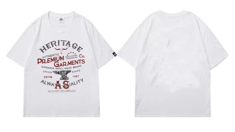 American Retro Indian Print T-Shirt V0003
