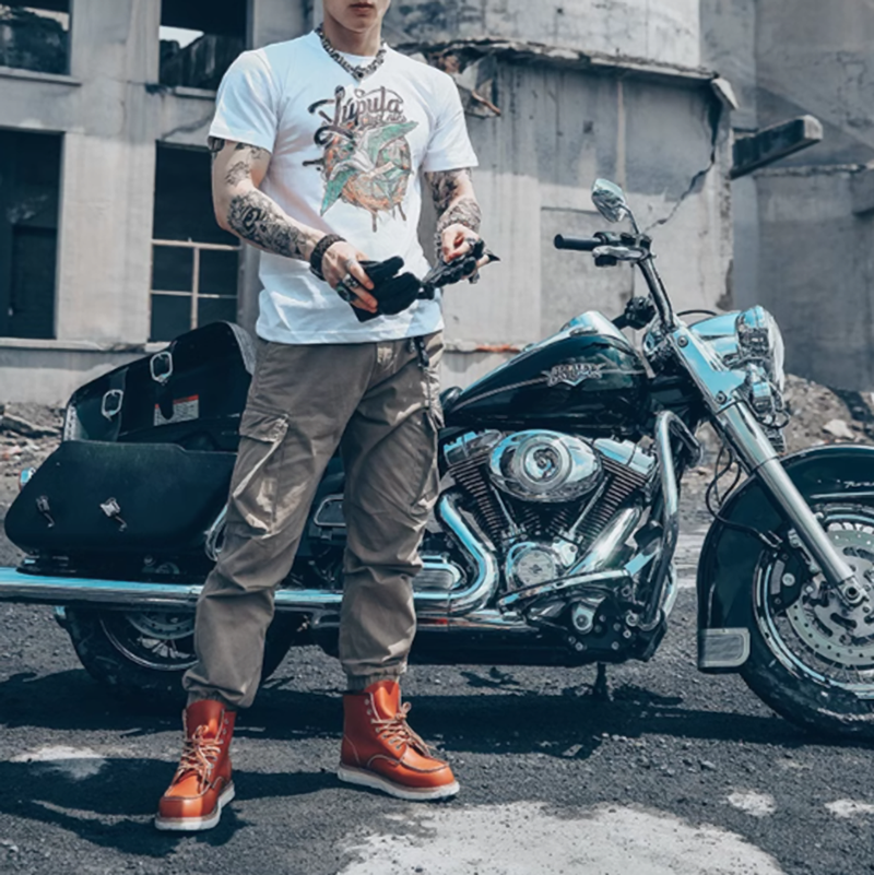 Street Swimwear Tattoo Print Tee V0007