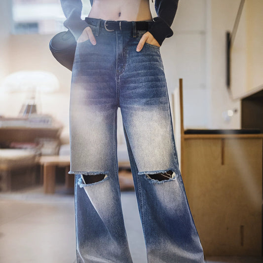 Spring Breeze Wide-Leg Jeans V0640