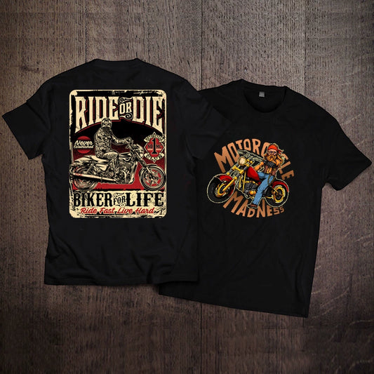 Biker Vibe Cotton Tee V0758