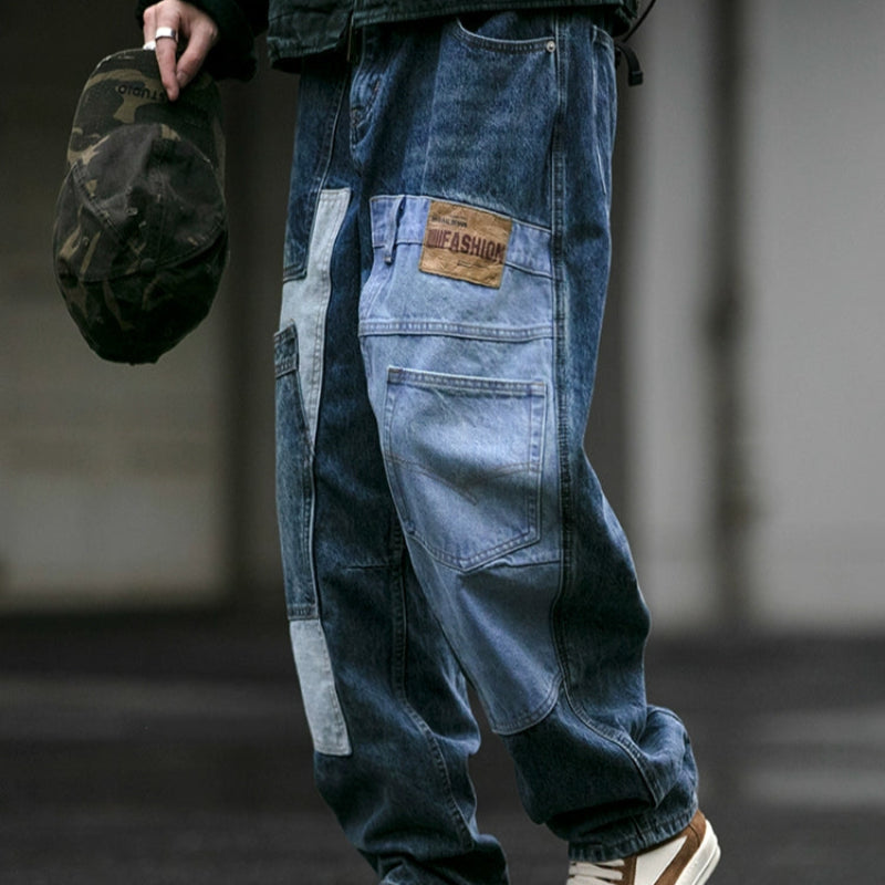 Vintage Patchwork Jeans V0768