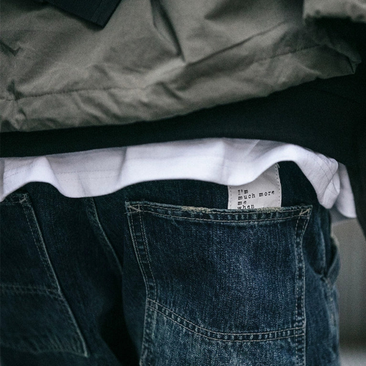 Retro Knife Cut Jeans V0769