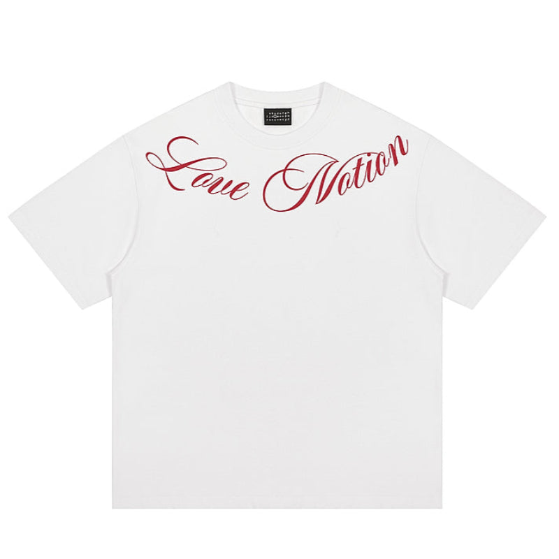 Heavyweight Neck logo Summer Tee V0552