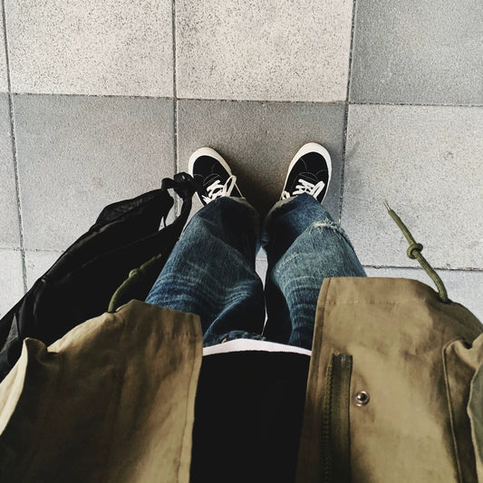 Retro Knife Cut Jeans V0769