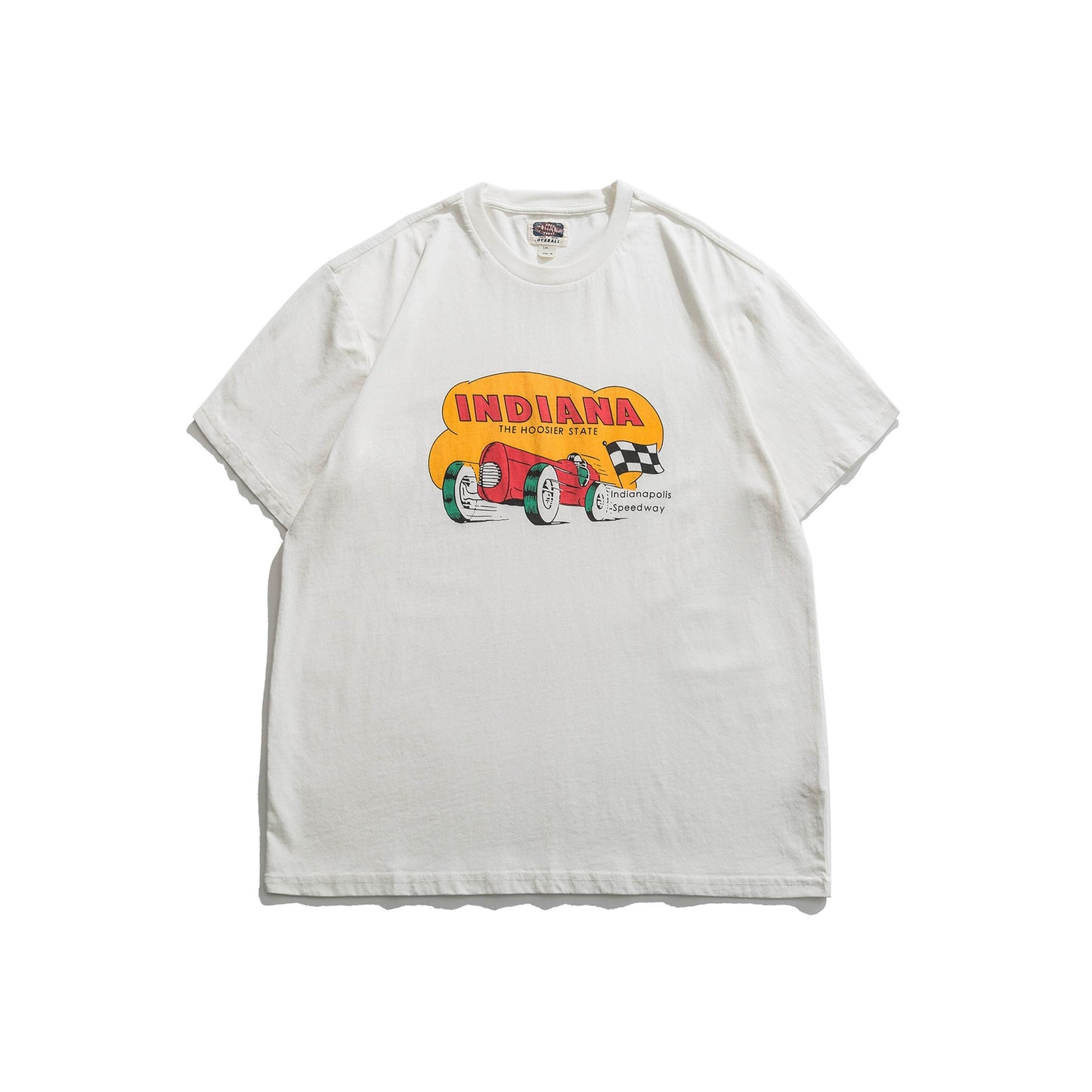 Biker Print Relaxed Tee V0782