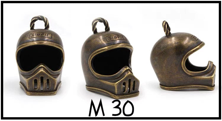 Vintage Copper Moto3 Helmet Keychain V0819