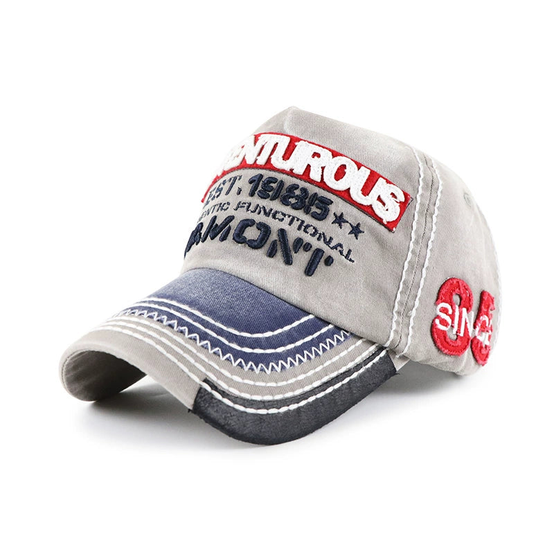 Washed retro baseball cap V0585